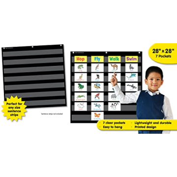Teacher Created 7 Pocket Chart Ideal for Classroom Use