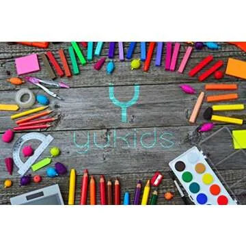 YUKIDS Classroom Caddy Organizer for School Supplies, Set of 6 Rainbow Colors,, Storage Bins With Handle For School Kindergarten Art Teachers