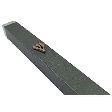 TALISMAN4U 5" Dark Gray Mezuzah Case with Shin Design