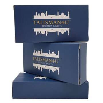 TALISMAN4U 5" Dark Gray Mezuzah Case with Shin Design