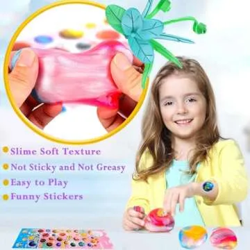 70 Pack Galaxy Slime, Super Mini Slime Kit, Funny Clear Slimes for Girls and Boys Slime, Party Favors Birthday Gifts, Classroom Prizes, Valentines, Easter and Christmas Slime Stress Relief Toys