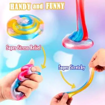 70 Pack Galaxy Slime, Super Mini Slime Kit, Funny Clear Slimes for Girls and Boys Slime, Party Favors Birthday Gifts, Classroom Prizes, Valentines, Easter and Christmas Slime Stress Relief Toys