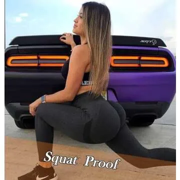 A AGROSTE Seamless Scrunch Butt Lifting Workout Leggings for Women Booty High Waisted Yoga Pants Contours Ruched Tights