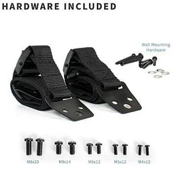 TV Anti-Tip Heavy Duty Dual Cable Kit for Children & Pets, Easy Install Safety Solution