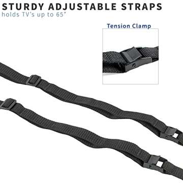 Heavy-Duty TV Anti-Tip Safety Straps for Families