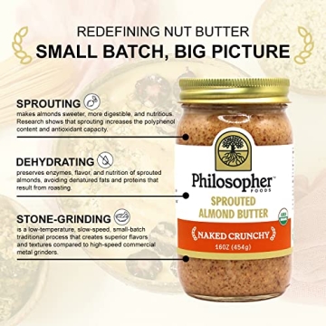 Philosopher Foods Crunchy Sprouted Almond Butter 16 oz