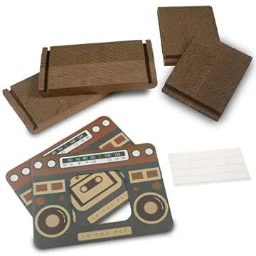 FantastiCat Cardboard Cat House Cat Scratcher for Indoor Cats (Vintage Radio), Multicolor, Ca001