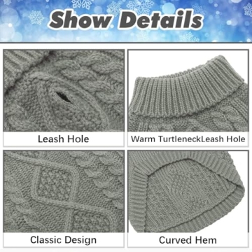 BINGPET Cozy Thermal Dog Sweater for All Breeds