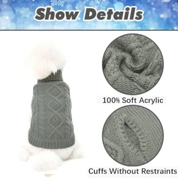 BINGPET Cozy Thermal Dog Sweater for All Breeds