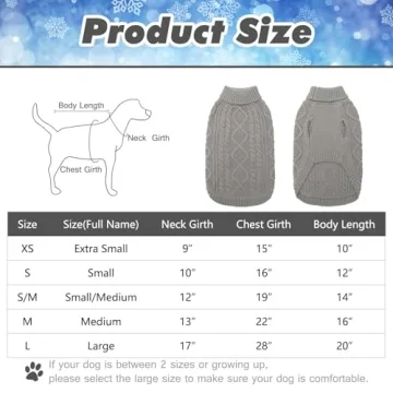BINGPET Cozy Thermal Dog Sweater for All Breeds