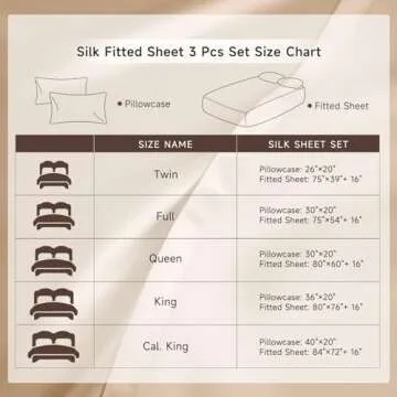 THXSILK Silk Queen Fitted Sheet 3Pcs Set, 6A+ Top Grade 100% Pure Mulberry Silk Bed Sheets Set Luxury Bedding Sheet for Hair and Skin, 1 Fitted Sheet with 2 Pillowcases, Champagne