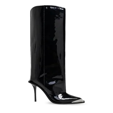 XEYANFYS Women's Black Knee High Boots - Elegant Stiletto Heels