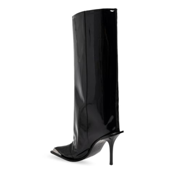 XEYANFYS Women's Black Knee High Boots Stiletto Heels