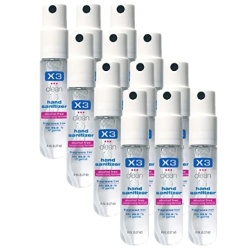 X3 Clean Mini Hand Sanitizer Spray - Portable & Effective Protection