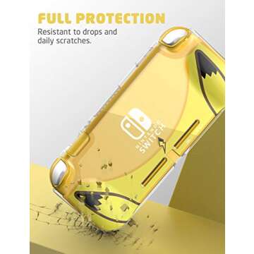 Mumba Thunderbolt Clear Cover for Switch Lite - Yellow