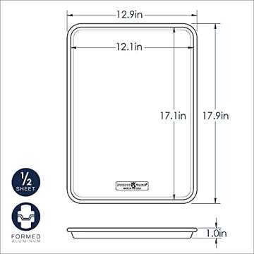 Nordic Ware Natural Aluminum Commercial Baker's Half Sheet and Big Sheet