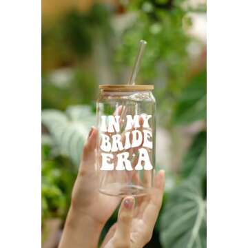 NEWELEVEN Bridal Shower Gifts - Elegant Coffee Glass Tumbler