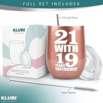 40th Birthday Gifts Women Unique 12 Ounce Wine Glass - Celebrate 40 Years!