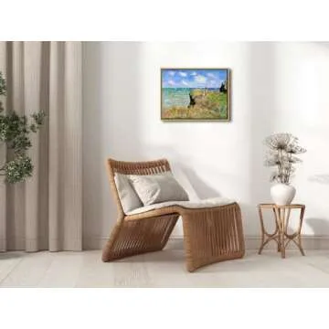 Wieco Art Framed Canvas Print by Monet for Home Decor
