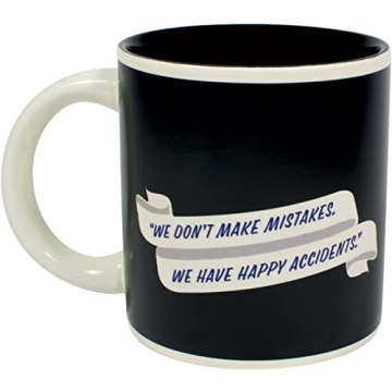 The Unemployed Philosophers Guild Bob Ross Heat Changing Mug - Add Coffee or Tea and a Happy Little Scene Appears - Comes in a Fun Gift Box