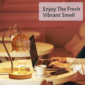 GEEZO Candle Warmer Lamp with Timer & Dimmer for Home