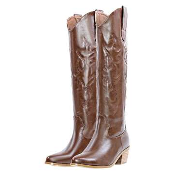LISHAN Women's Western Boots Cowboy Cowgirl Boots