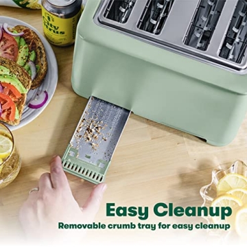 BELLA 4-Slice Toaster with Auto Shut Off & Wide Slots