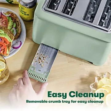 BELLA 4-Slice Toaster with Auto Shut Off & Wide Slots