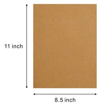 COLOURFUL US Heavyweight Brown Kraft Cardstock for Crafts