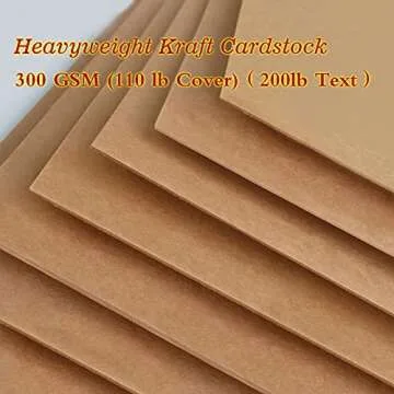 COLOURFUL US Heavyweight Brown Kraft Cardstock for Crafts