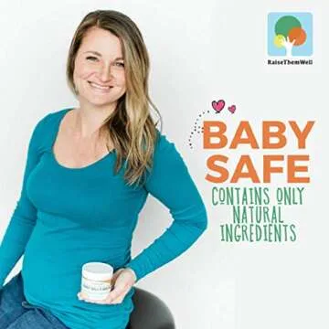 Raise Them Well Natural Belly Balm for Pregnancy with Magnesium Oil, Aloe Vera, Jojoba Coconut and Lavender Oil & Beeswax | 4 fl oz