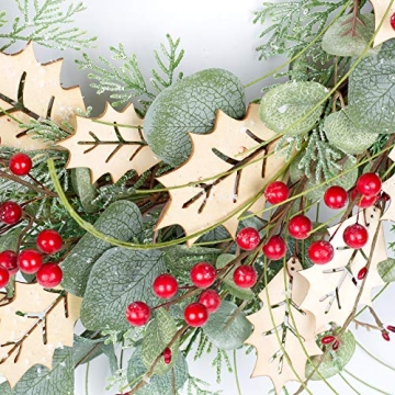Elegant 18 Inch Christmas Wreath for Doors and Decor