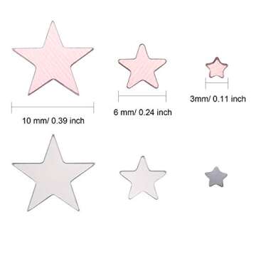 Tatuo 60g Metallic Foil Star Confetti Sequin for Wedding or Party Decoration