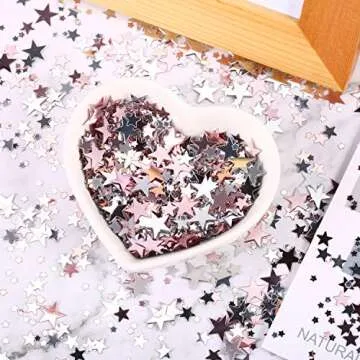 Tatuo 60g Metallic Star Confetti for Weddings and Celebrations