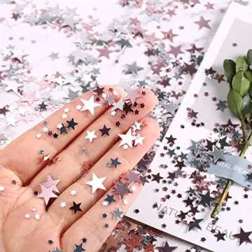 Tatuo 60g Metallic Star Confetti for Weddings and Celebrations