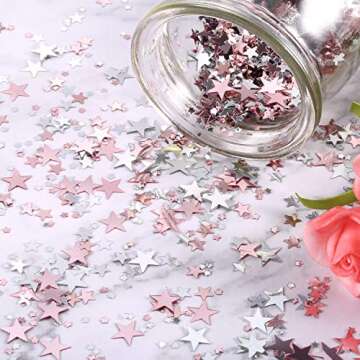 Tatuo 60g Metallic Star Confetti for Weddings and Celebrations