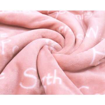 Compassion Blanket - Strength Courage Super Warm Hugs, Get Well Gift Blanket Plush Healing Thoughts Positive Energy Love & Hope, Cancer Support Gift for Women 50 x 65 (Pink, One Size)