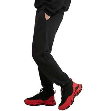 Hanes Men's Ultimate Cotton Pant, Black, Medium