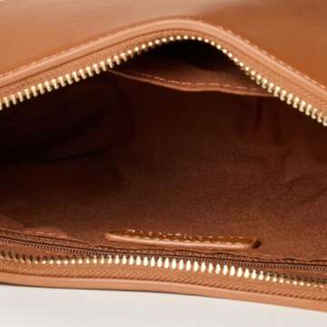 Stylish Kinsley Crescent Crossbody Bag in Cognac - The Drop