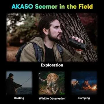 AKASO Seemor-200 Night Vision Goggles - 4K Full Color Night Vision Binoculars for Adults, App-Enabled Photo and Video Saving,AI-ISP 3280FT Viewing Range,16x Digital Zoom for Camping Hiking & Security