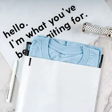 RUSPEPA Poly Mailer Shipping Bag with Self Sealing, Business Text Printed Design 2.3 Mil Heavy Duty ...