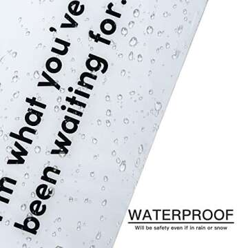 RUSPEPA Poly Mailer Shipping Bag with Self Sealing, Business Text Printed Design 2.3 Mil Heavy Duty Self Seal Mailing Envelopes, 100 Pack 10 x 13 inches, White