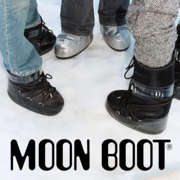 Moon Boot Icon Junior Glance Snow Boots for Kids, 7-9.5 Little Kid, Silver