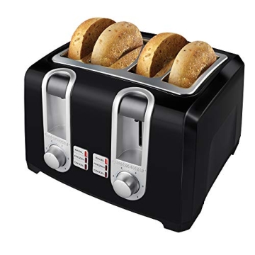 BLACK+DECKER T4569B 4-Slice Toaster for Perfect Breakfasts