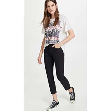 Levi's Women's Premium 501 Crop Jeans Black Sprout 27