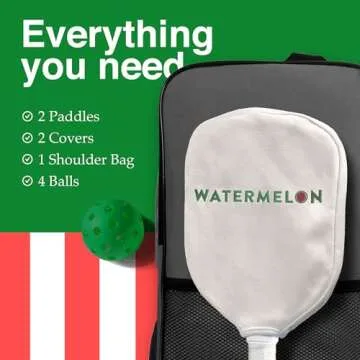 Exciting Watermelon 2 Paddle Pickleball Bundle in Colorful Designs