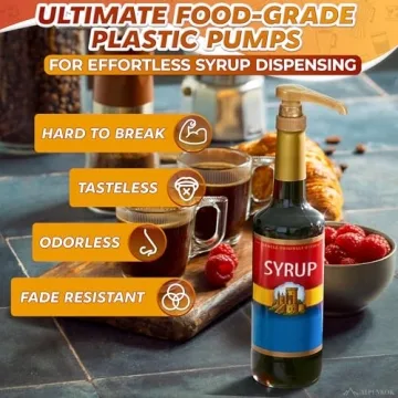 Coffee Syrup Pump Dispensers 4Pcs for Perfect Flavors