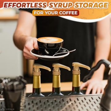 Coffee Syrup Pump Dispensers 4Pcs for Perfect Flavors