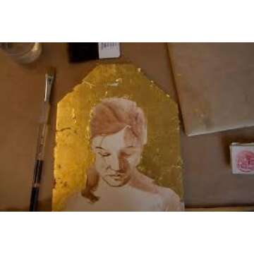 24k Gold Leaf (1Booklet 25 Sheets/Transfer Type)(50x70 MM)