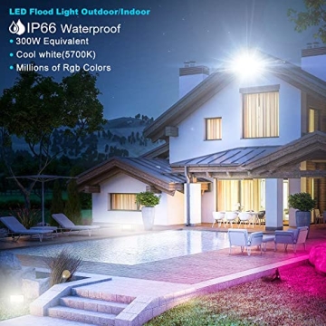 Bright LED Flood Lights with App Control and Custom Colors